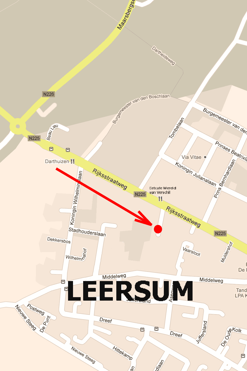 Kaart Leersum
